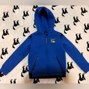 Russell Dri-Power 360 Athletic Hooded Blue Jacket Youth XS 4-5, Spring